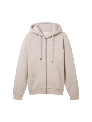 Denim Tom Tailor - Hoodie mit Reißverschluss light dove grey - Gr. - L