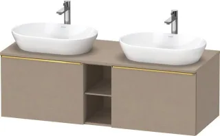 Duravit D-Neo Konsolenwaschtischunterbau wandhängend Leinen Matt 1400x550x459 mm - DE4950B34750000 DE4950B34750000