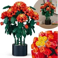 LEGO® Bausteine Lantana, kompatibel mit LEGO, Blumen im Topf, 1814 Stück Konstruktionsspielsteine