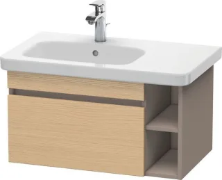 Duravit DuraStyle Waschtischunterbau wandhängend Natur Eiche & Basalt Matt 730x448x398 mm - DS639403 DS639403043