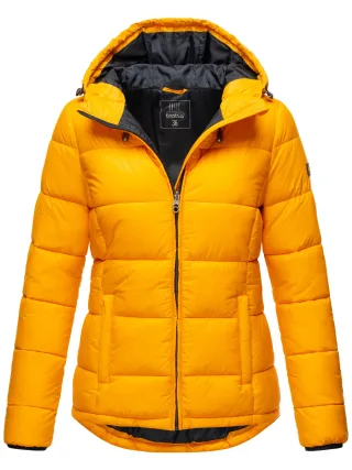 Marikoo Damen Steppjacke – Leichte Übergangsjacke mit Kapuze
