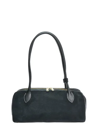 Anna Luchini Schwarz Rindsledertasche