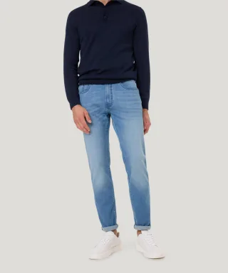 Pierre Cardin - PC-Lyon light blue used mustache - Gr. - 34/30