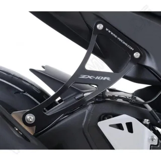 R&amp;G Auspuffhalter für Kawasaki ZX-10R / RR 1000 Ninja Bj. 2011-2024 Aluminium eintragungsfrei