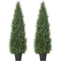 Kunstbaum Künstlicher Zedernbaum, Kunstpflanzen,künstlicher Baum, GarveeMore, Höhe 90 cm