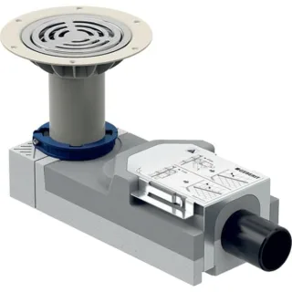Geberit Duschbodenablauf für Estrichhöhe am Einlauf 114-215 mm d=50mm, 154055001 154055001