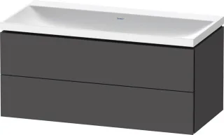 Duravit L-Cube c-shaped Set wandhängend Graphit Matt 1000x480x480 mm - LC6952N49490000 LC6952N49490000