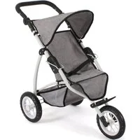 CHIC2000 Puppenbuggy Leon, Melange Grau