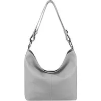 ITALYSHOP24 Shopper Made in Italy Damen Leder Tasche Schultertasche, als Handtasche, Umhängetasche, CrossOver tragbar
