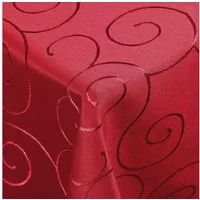 DecoHomeTextil Heimtextilmanufaktur Tischdecke Kringel Circle Tafeldecke Ornamente Damast Tischdecke