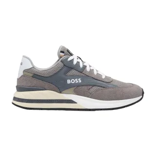 Boss - "Kurt" Sneaker für Herren, Leder (Grau)