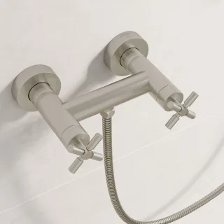 Steinberg Serie 250 Brause-Armatur, AP, brushed nickel, 250 1200 BN 250 1200 BN