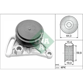 Ina Spannrolle f?r Keilrippenriemen Audi A4 A6 Cabriolet Skoda Superb VW Passat