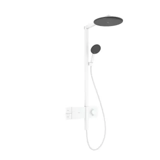 Hansgrohe Showerpipe Raindance Alive S 300 1jet mit Thermostat mattweiss, 24582700 24582700