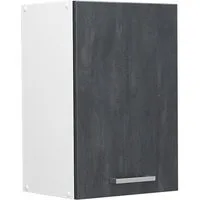 Vicco Hängeschrank R-Line, Schwarz Beton/Weiß, 40 cm (1-St)
