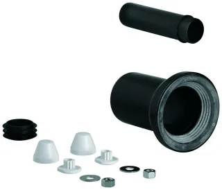 GROHE WC-Zu- und Ablaufgarnitur 37311 für wandh. WC Ablaufmansch. 90mm schwarz, 37311K00 37311K00