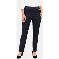 GOLDNER Bequeme Jeans Bequeme Schlupfhose mit Stretchbund Unifarbenes Design mit praktischem Rundumdehnbund