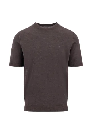 FYNCH-HATTON - Knitted T-Shirt, Merino soil - Gr. - XXL