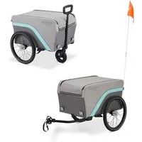 FUXLIFE Fahrradkinderanhänger FX-LA120, 2in1 Nutzung, 120 L Volumen, 47,8 kg Zuladung
