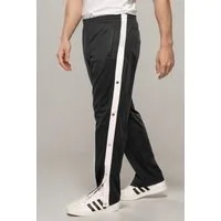 Kendindza Collection Jogginghose Knopfhose Jogginghose mit Druckknöpfen Sporthose Herren Relaxhose Tunnelzug Gummibund Streifen Knöpfe