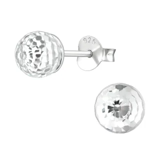 Discokugel Ohrringe aus 925 Silber