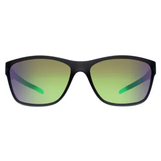 BMW Rectangle Mens Matte Black Green Mirror BS0036