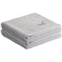 Sansibar Sylt Handtuch Set Sansibar Sylt Handtuch 2er Set Frottier-Serie „Classic“, (2er Set), mit hochwertiger Sansibar Säbel-Stickerei