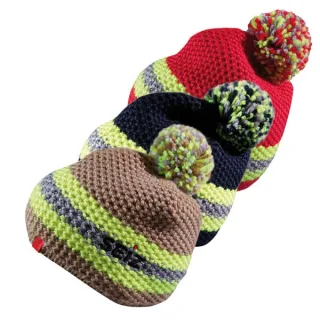 Strickmütze | SEIZ | FEUERWEHRMÜTZE PREMIUM | gold, navy, red | Reflexstreifen | dreifarbiger Bommel | Fleecebandeinsatz | SEIZ®-Stickung | one size