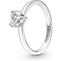 Pandora Fingerring Pandora Funkelndes Herz Solitär-Ring 191165C01 Damenring