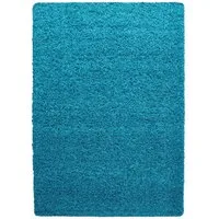 Teppich Boss Teppich Hochflor Teppich Lux Türkis, Läufer, Höhe: 30 mm