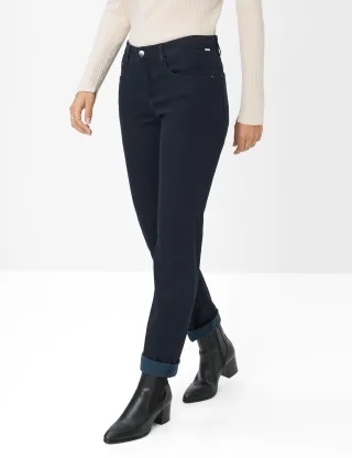 Brax Damen Five-Pocket-Hose Style CAROLA NAVY, dunkelblau, Gr. 38L