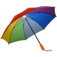 FARE Stockregenschirm, Kinder, LED-Innenbeleuchtung, Windproof-PLUS, Abgerundete Spitzen