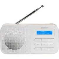 Denver DAB-42W Digitalradio (DAB) (DAB+, FM, 10 Presets, Dual-Wecker, Snooze, Teleskopantenne, 1 W, Kompakt, Dual-Alarm, DAB+/FM)
