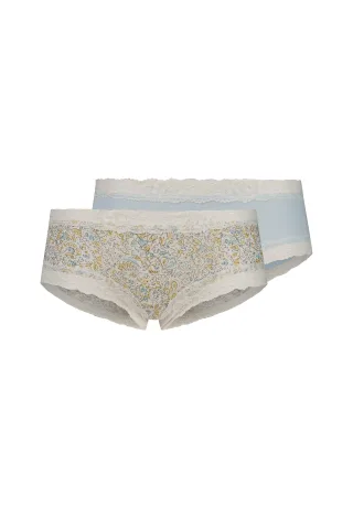 SKINY - Skiny Damen Panty Doppelpack SKINY ADVANTAGE Modal Lace reedwater selection - Gr. - 36