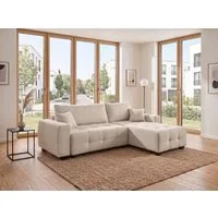 OTTO home Ecksofa Bella L-Form, B: 234 cm - OTTO. Verlässliche Qualität., Ecksofa,Schlaffunktion,Bonnelfederkern,Rückenkissen