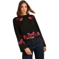 Love & Roses Strickpullover Love & Roses Pullover mit weiten Ärmeln (1-tlg)