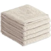 Sansibar Sylt Gästehandtücher Sansibar Sylt Handtuch Gästetuch Frottier-Serie Classic (Set, 4-tlg), mit hochwertiger Sansibar Säbel-Stickerei