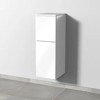 Sanipa 3way Mittelschrank mit 1 Tür und 1 Auszug, Weiß-Glanz, SF12478 SF12478