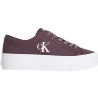 Calvin Klein Jeans VULC FLATFORM LOW CV MG Plateausneaker Schnürschuh, Freizeitschuh, Halbschuh mit seitlichem Logo