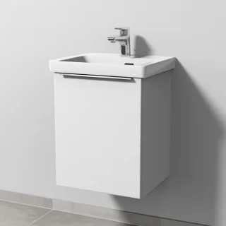 Sanipa 3way Waschtischunterbau zu Villeroy & Boch Subway 3.0 Waschtisch mit 1 Tür, Weiß-Soft UM84243