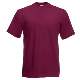Fruit Of The Loom Herren Kurzarm T-Shirt (Burgundrot)