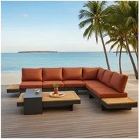 Lesli Living Gartenlounge-Set Lesli Living Lounge-Set Barbados Terra