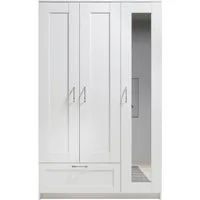 Schlafkontor Drehtürenschrank Lepini, Kleiderschrank mit Spiegel und Schubkasten als 3- oder 4-türer erhältlich