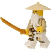 LEGO® LEGO Ninjago: Sensei Wu mit goldenem Katana Spielbausteine, (1 St)