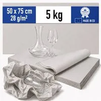 Papieronkel Seidenpapier Packseide Packpapier 50x75cm 28g/m² für Packen Umzug Geschirr Gläser, 5kg Einschlagpapier zum Einwickeln, 100% Recycling, weich & staubarm