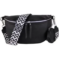MIRROSI Bauchtasche Damen Taschen, Umhängetasche, Brusttasche, 33x20x10cm oder 24x14x7cm (Schultertasche aus Veganleder für jeden Anlass), Crossbody Bag, Bohemian gemusterten & verstellbaren Schulterriemen