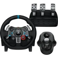 Logitech G29 Lenkrad mit Pedalen und Schaltung Playstation PS5, PS4, Windows PC Gaming-Lenkrad (Driving Force Komplett Set mit 6 Gänge Schaltknauf Schalthebel, Rennlenkrad, Bremspedale)