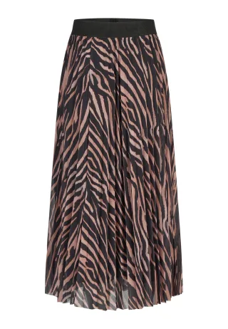 Marc Aurel - Rock mit Tigerprint black varied - Gr. - 34