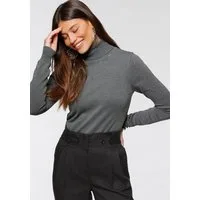 Bruno Banani Rollkragenpullover mit hoch geschlossenem Ausschnitt, figurbetonte Passform