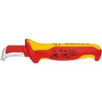 Abmantelungsmesser 98 55 SB VDE rot/gelb, Länge 180mm, mit Gleitschuh